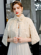 Kunstpelz Brosche Hochzeit Abend Cocktail Schal