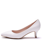 Einfache Kitten Heels mit spitzer Zehenpartie Damen Schuhe