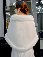 Faux Fur Bridal Wedding Shawl