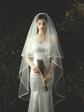 Classic Ivory Tulle Two Tier Wedding Veil