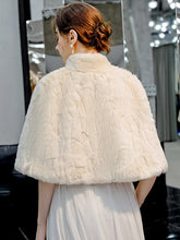 Kunstpelz Brosche Hochzeit Abend Cocktail Schal