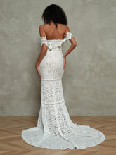 Schulterfrei Vintage Spitze Boho Brautkleider As Pictures