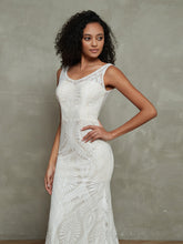 Meerjungfrau Spitze Boho Brautkleider mit Kapelle-Schleppe As Pictures