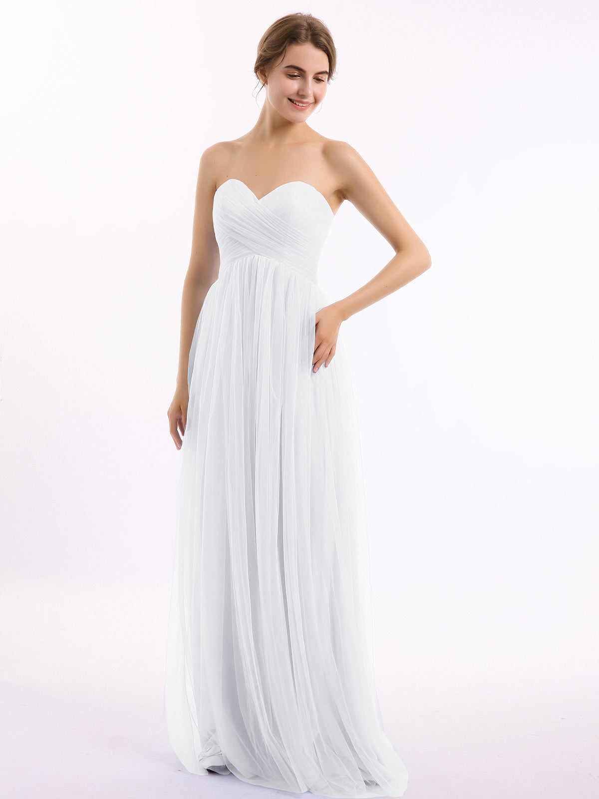 Wunderschoene Empire Kleid Weiss Und Bewertungsarah11670