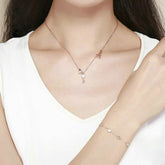 Rosévergoldete Charm-Armbänder als Geschenk für Brautjungfern