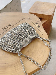 Metallperlen-Vintage-Clutch-Tasche