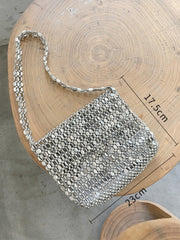 Metallperlen-Vintage-Clutch-Tasche
