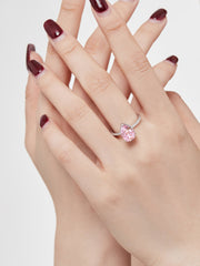 925 Sterling Silber Birnenförmiger Strahlender Zirkon-Verlobungsring