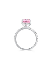 925 Sterling Silber Birnenförmiger Strahlender Zirkon-Verlobungsring