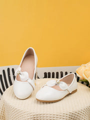 Prinzessinnenschuhe für Mädchen aus weißem Leder