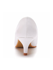 Einfache Kitten Heels mit spitzer Zehenpartie Damen Schuhe