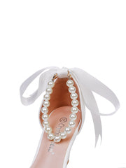 Spitze Zehenpartie Keilabsatz Damen Hochzeitsschuhe