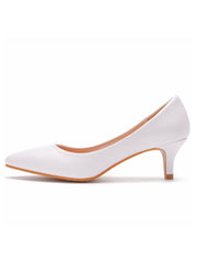 Einfache Kitten Heels mit spitzer Zehenpartie Damen Schuhe