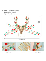 Weihnachts Haarschmuck Strass Haarkämme – BABARONI DE