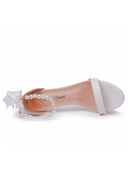 Elegante Sandalen mit offener Zehenpartie und Knöchelriemen Stiletto