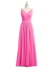 Doppel Träger Chiffon Brautjungfernkleider Azalee Übergroße