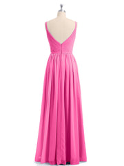 Doppel Träger Chiffon Brautjungfernkleider Azalee Übergroße