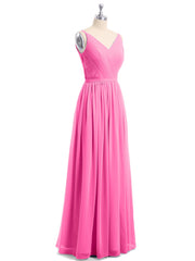 Doppel Träger Chiffon Brautjungfernkleider Azalee Übergroße