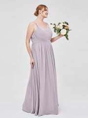 Doppel Träger Chiffon Brautjungfernkleider Dämmerung Übergroße