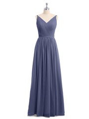 Doppel Träger Chiffon Brautjungfernkleider Sturm Übergroße