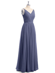 Doppel Träger Chiffon Brautjungfernkleider Sturm Übergroße