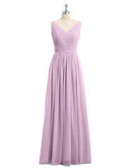 Doppel Träger Chiffon Brautjungfernkleider Blauregen Übergroße