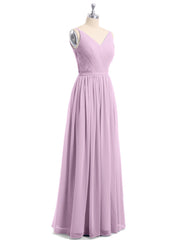 Doppel Träger Chiffon Brautjungfernkleider Blauregen Übergroße