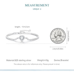 Funkelndes Herzarmband