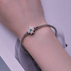 Glücksarmband mit vierblättrigem Kleeblatt