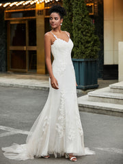 Herzform Spitze Applique Sweep-Zug Brautkleid Schwarz