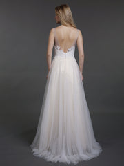 Spitzen Mieder Tüll Rock Sweep Zug Brautkleid Weiß