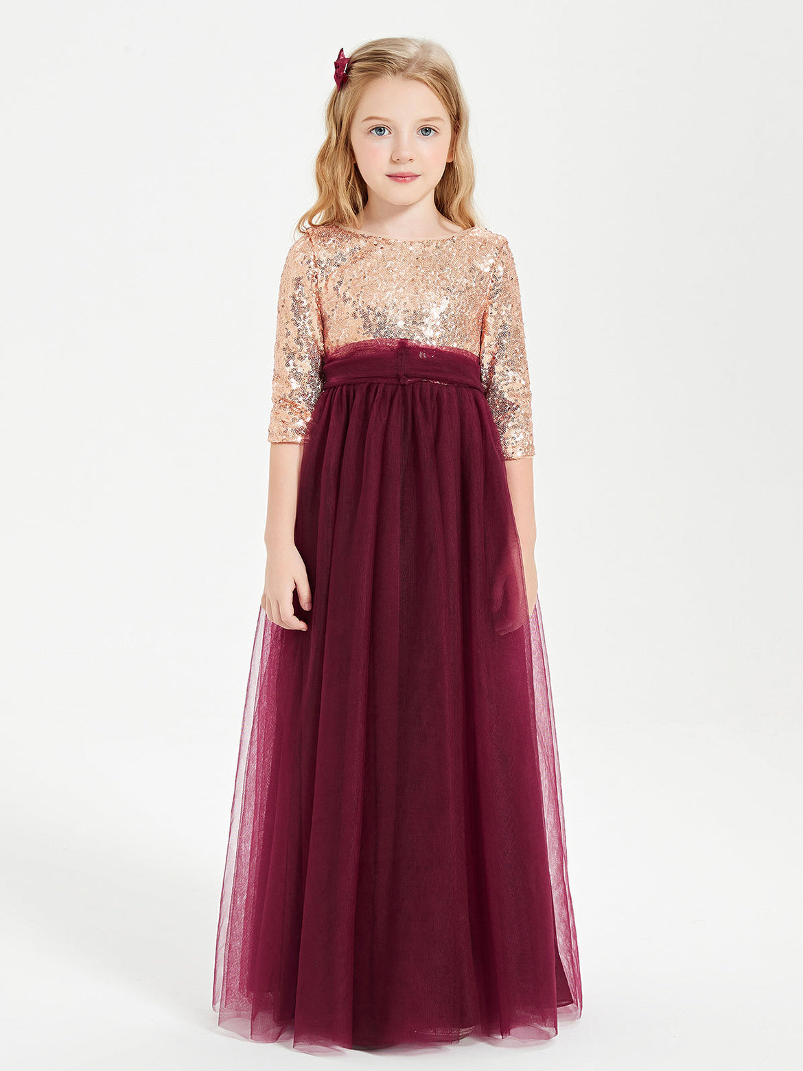 Blumen-Mädchen Kleid Neckholder Spitze Hochzei Kleider Abendkleid Cocktailkleid
