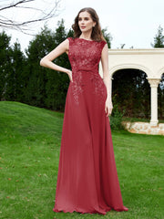 Elegant Illusion Spitze Applique Kleid mit Knöpfen Burgunderrot Übergröße