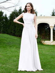 Elegant Illusion Spitze Applique Kleid mit Knöpfen Weiß Übergröße