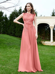 Elegant Illusion Spitze Applique Kleid mit Knöpfen Sonnenuntergang Übergröße