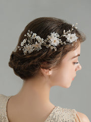 Strass/Perlen Haarkämme Haarschmuck 3 Pcs