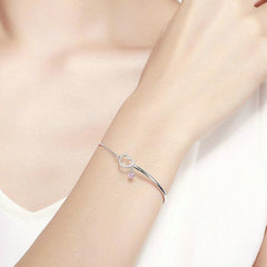 Herz-Charm-Armband aus Sterlingsilber