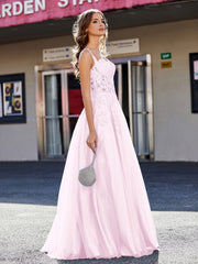 Korsett Oberteil A-Linie Tüll Kleid Zartrosa