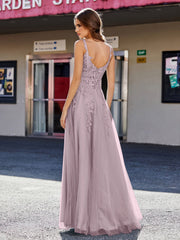 Korsett Oberteil A-Linie Tüll Kleid Dämmerung