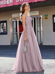 Korsett Oberteil A-Linie Tüll Kleid Dämmerung