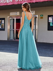 Korsett Oberteil A-Linie Tüll Kleid Jade