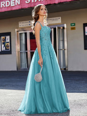 Korsett Oberteil A-Linie Tüll Kleid Jade