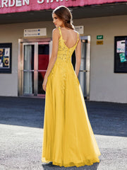 Korsett Oberteil A-Linie Tüll Kleid Ringelblume