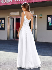 Korsett Oberteil A-Linie Tüll Kleid Weiß