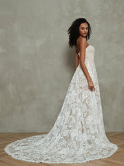 Trägerlos Vintage Spitze Brautkleider mit herzförmigem Ausschnitt As Pictures