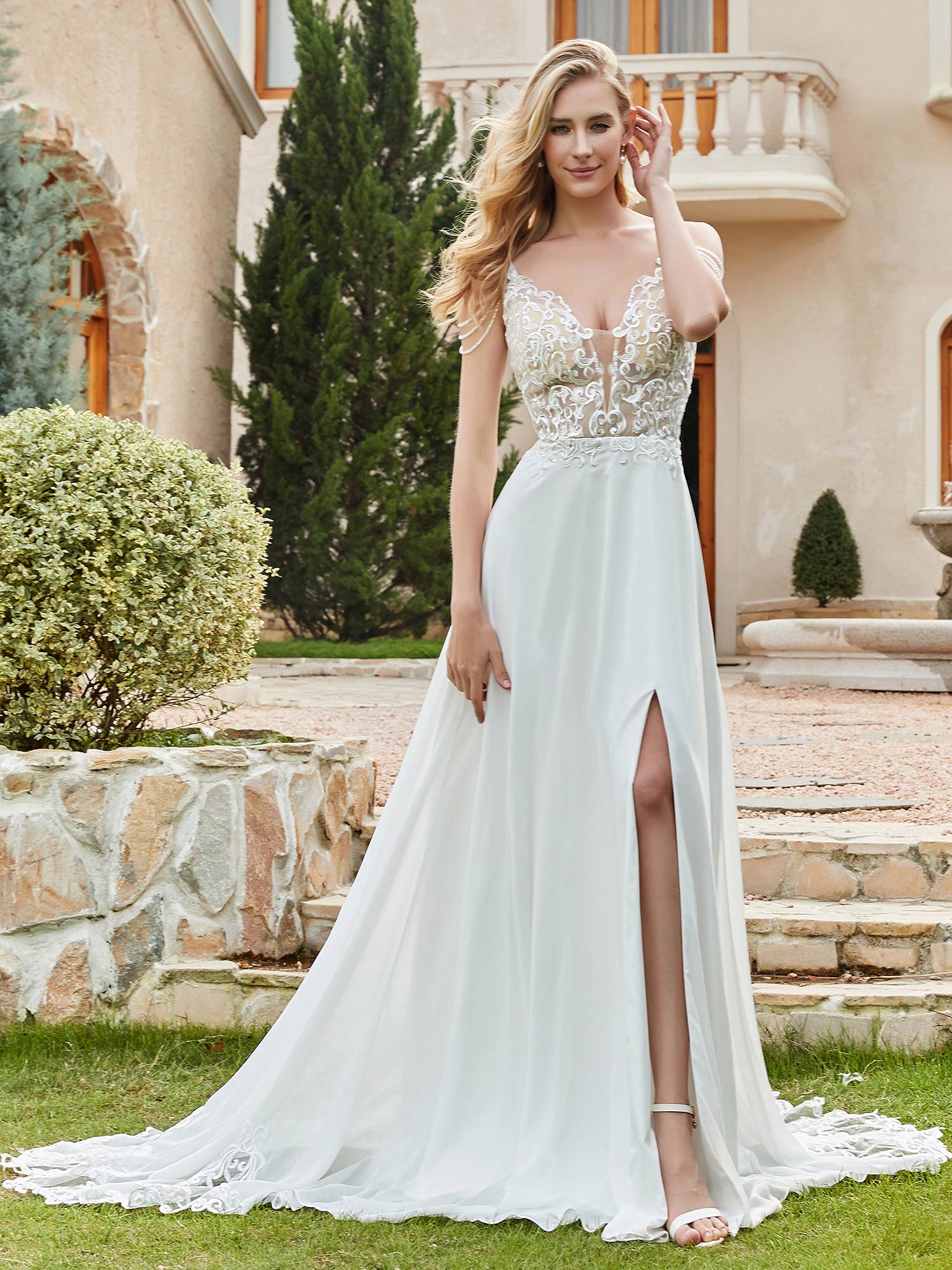 100 Cm Chiffon Rüschen-Spitzenband, 3-lagig Plissiert – DIY Borte Für Brautkleider, Kleidung & Wohnaccessoires