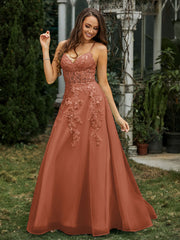 Herzform Applique Oberteil Sweep-Zug Kleid Rost Übergröße