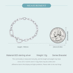 Einfaches Herzkettenarmband