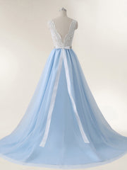 Spitze Mieder Tüll Rock Brautkleid mit Schärpen Elfenbein