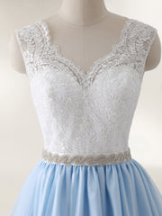Spitze Mieder Tüll Rock Brautkleid mit Schärpen Weiß